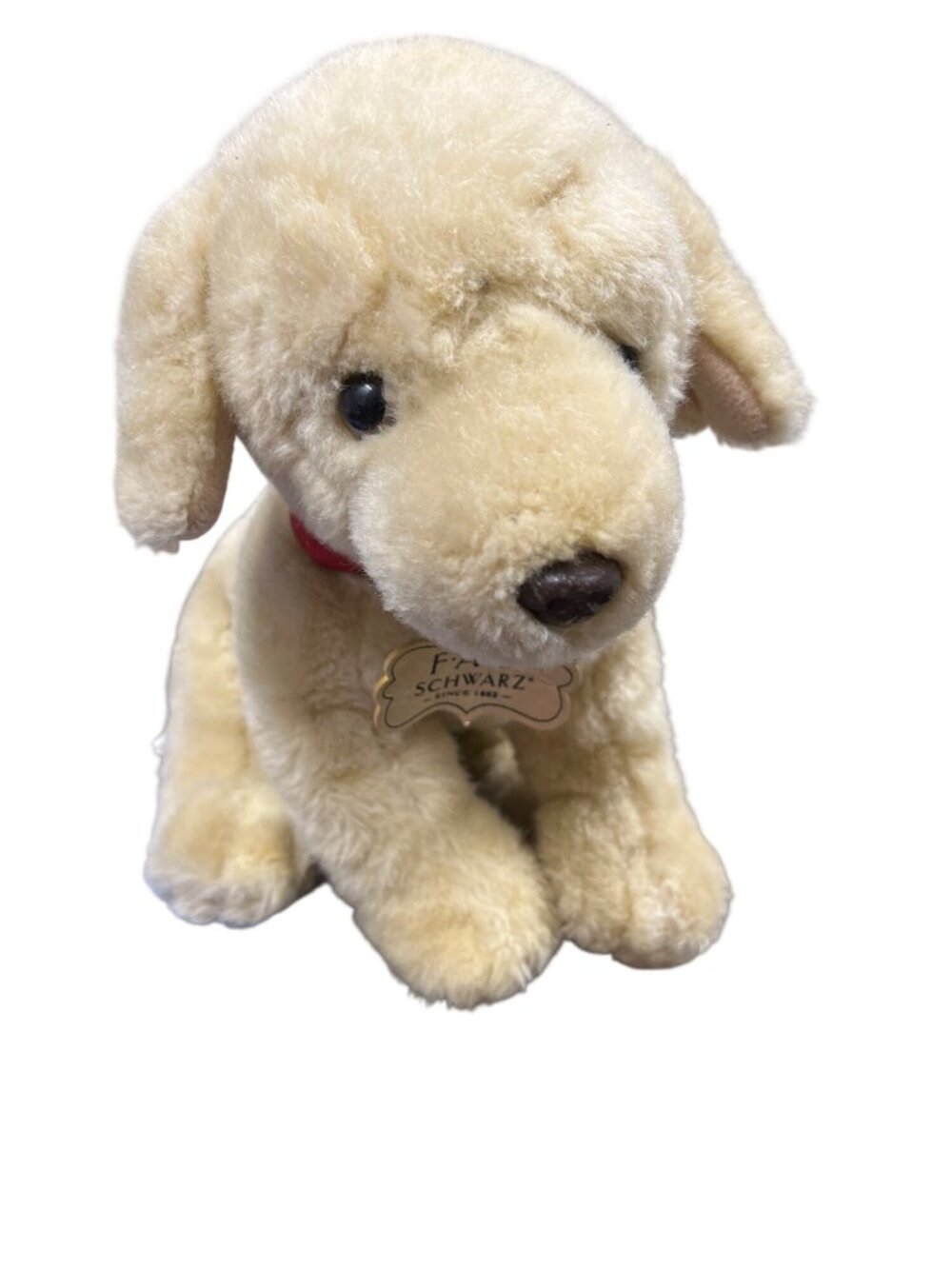 FAO Schwartz Beige retro style dog puppy plush SKU 10-642